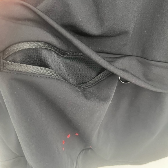 Santic Black Red Trim Full Zip Biking Cycling Jacket - Picture 13 of 14